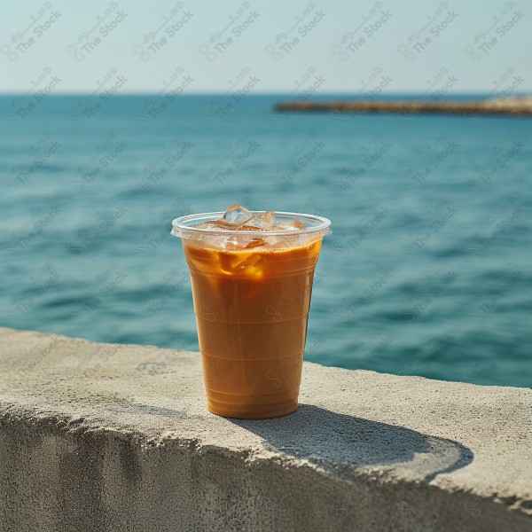 A steaming cup of coffee sits on a saucer. The coffee is a rich brown color with a creamy white foam on top. Wisps of steam rise from the surface, creating a warm and inviting image. This photo is perfect for promoting coffee shops, cafes, or the concept of a relaxing morning beverage.