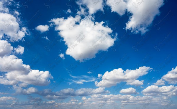 A shot of the Bisha sky, almost cloudy, with cumulus clouds.