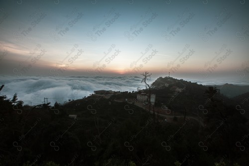 A snapshot showing the Black Mountain in the Jazan region in the south of the Kingdom of Saudi Arabia, historical and tourist landmarks, mountain heights, Jazan mountains, mountainous nature in Jazan