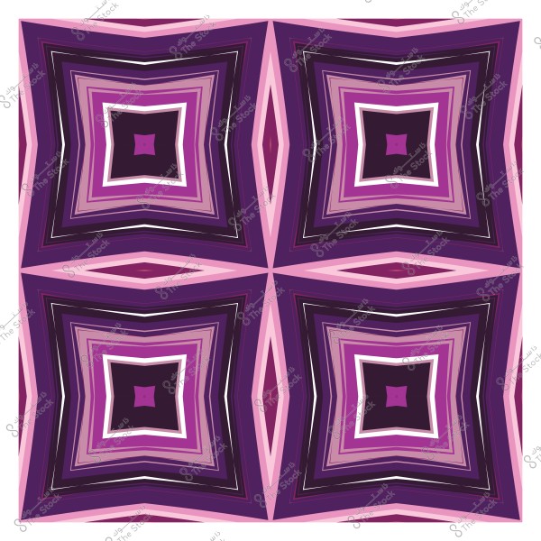 نمط هندسي بألوان متدرجة بين البنفسجي والوردي, يشكل مربعات متداخلة.