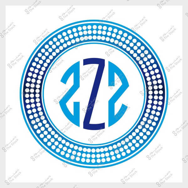 Circular logo with shades of blue featuring a bold double \"Z\" in the center.