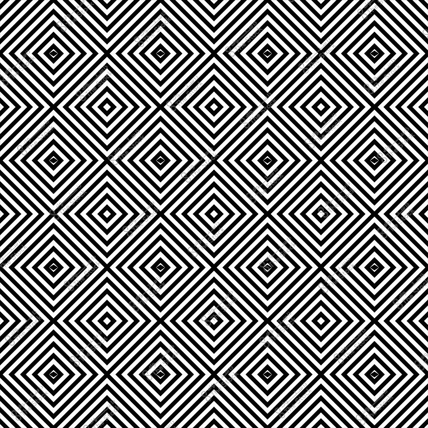 A pattern of interlocking black and white squares forming a visual illusion.