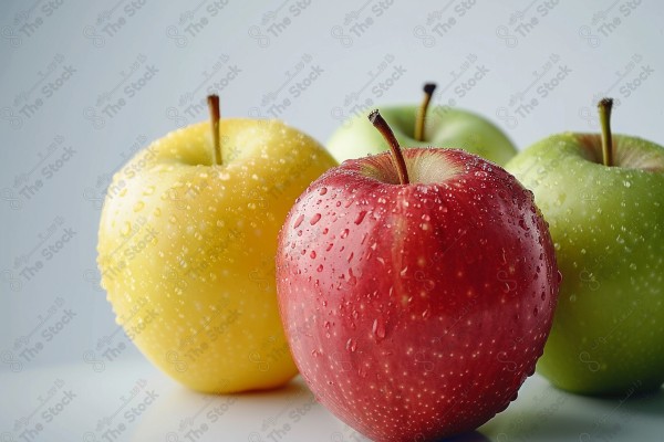 Apple in a studio photography