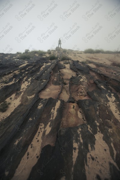 لقطة لأعلى قمة من الجبل في مدينة ابها جنوب السعوديه، جبال والمسطحات الخضراء، الطبيعه في السعوديه