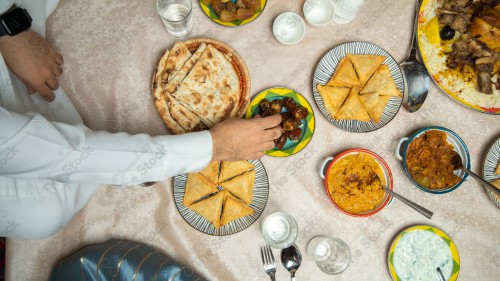 فطور عائلة سعودية برمضان ،سفرة رمضان