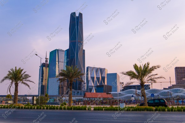Riyadh saudi arabia, king abdullah financial district kafd business towers