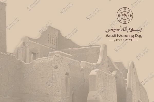تأسيس الدولة السعودية الأولى 1727م، معالم أثرية تاريخية مشهورة، البيوت الطينية والمباني الأثرية في حي الطريف في الدرعية القديمة، الفن الهندسي المعماري على الطراز القديم، مكان سياحي تراثي في السعودية، يوم بدينا 22 فبراير، إحياء تراث المملكة، خلفية بيج