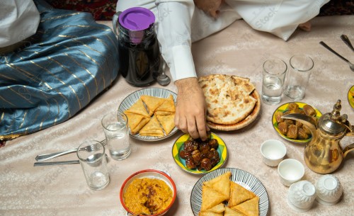 فطور عائلة سعودية برمضان ،سفرة رمضان