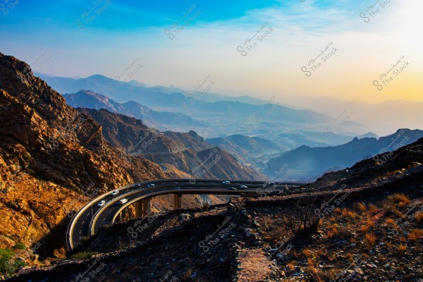 A beautiful Landscape view of Taif Mountains
