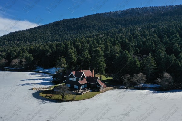 A picture from the lake of Bolu city in Turkey