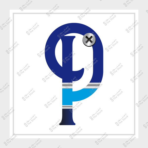 شعار من الحروف الزرقاء والرمادية على خلفية بيضاء.