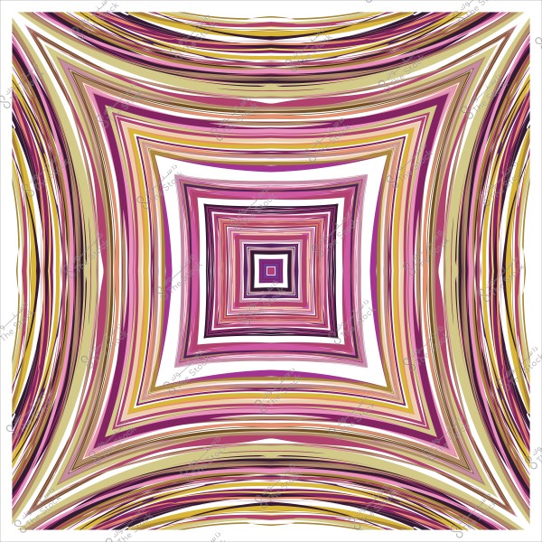 نمط هندسي متعدد الألوان بأشكال مربعة متداخلة باللونين الوردي والذهبي.