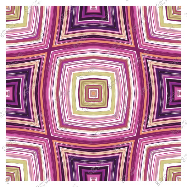 نمط هندسي ملون بتصميم متكرر من خطوط متداخلة بألوان وردية, بنفسجية, وأصفر فاتح.
