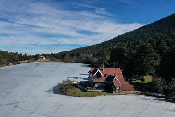 A picture from the lake of Bolu city in Turkey