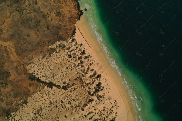 Aerial image of one the breathtaking islands of Jazan