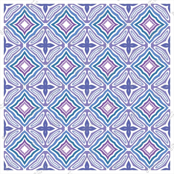 Geometric decorative pattern consisting of diamond shapes in blue and purple colors.