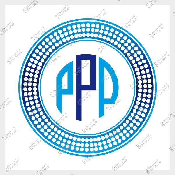 A logo featuring interlocking letters \"APF\" surrounded by a blue circle decorated with white dots.