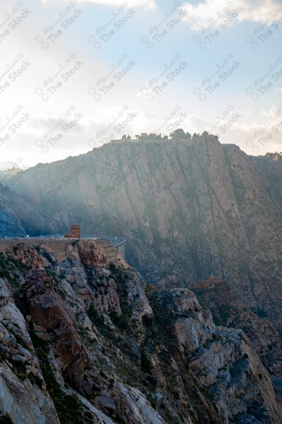 Landscape view of Taif Mountain road, Saudi Arabia