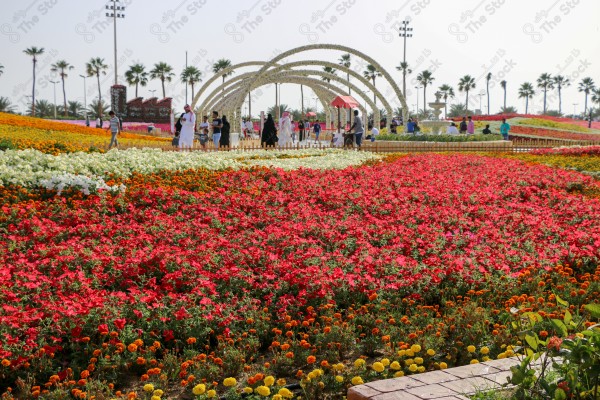 فعاليات مهرجان الزهور، حديقة المناسبات بمدينة ينبع الصناعية، معارض ومهرجانات طبيعية سياحية في المملكة العربية السعودية، الحفاظ على البيئة والتنمية المستدامة، وجهه عائلية ثقافية وترفيهية