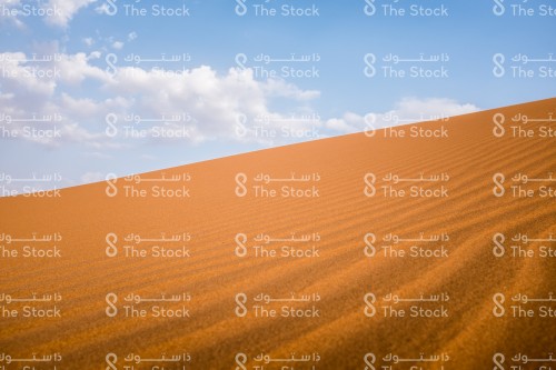 الرمال الذهبية في صحراء خريص شرق المملكة العربية السعودية
