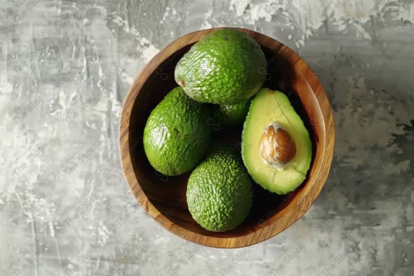 Avocado in a studio photography.