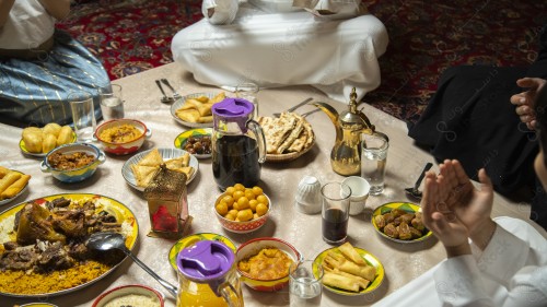 Iftar for a Saudi family in Ramadan, Ramadan meal