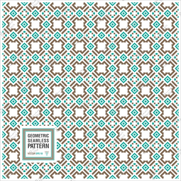 نمط هندسي متكرر مع تصميم بألوان بني وزيتي.