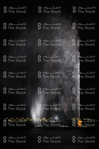 اطول نافورة في العالم من اشهر معالم مدينة جدة، المملكة العربية السعودية