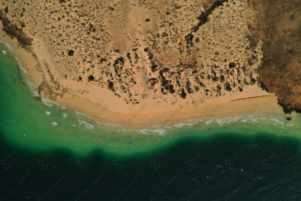 صورة جوية لأحد جزر فرسان الجميلة