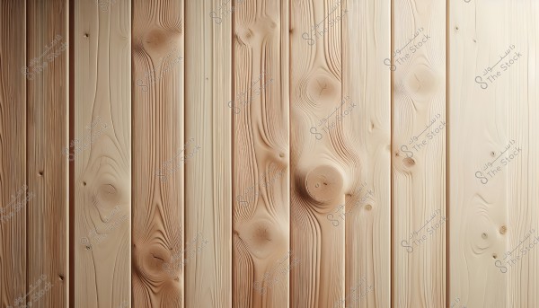 An image showing a collection of adjacent wooden planks, characterized by their natural light brown colors with distinctive patterns of natural grain and small characteristic knots.
