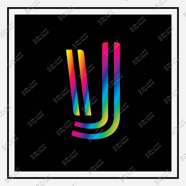 شعار مكون من خطوط عمودية ملونة بتدرج ألوان قوس قزح على خلفية سوداء داكنة, حيث تظهر الخطوط بشكل متناسق ومتوازي.

-