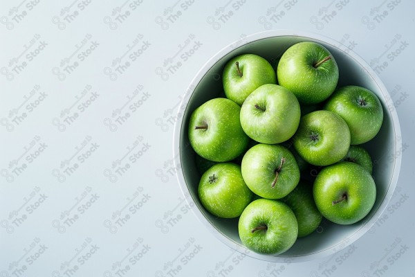 Apple in a studio photography