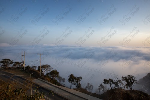 A snapshot showing the Black Mountain in the Jazan region in the south of the Kingdom of Saudi Arabia, historical and tourist landmarks, mountain heights, Jazan mountains, mountainous nature in Jazan