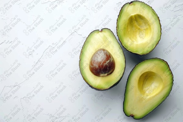 Avocado in a studio photography.