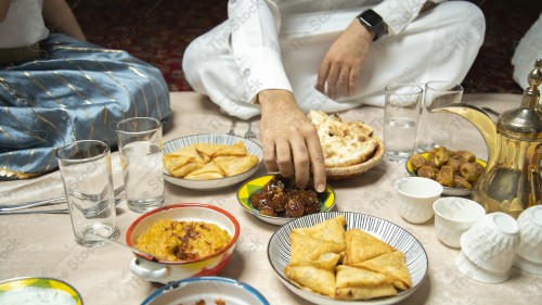 فطور عائلة سعودية برمضان ،سفرة رمضان