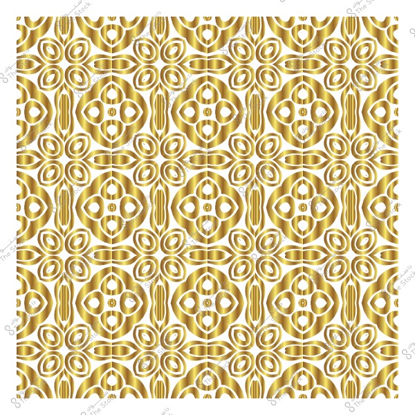 نقش ذهبي مزخرف بتصميم هندسي متكرر.