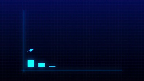 يظهر الفيديو سلسلة من الرسوم البيانية الشريطية التي توضح مفهوم الأعمال المتنامية بالريال السعودي. يحتوي الفيديو على كلمة ريال سعودي بجانب السهم الذي يشير إلى الارتفاع.