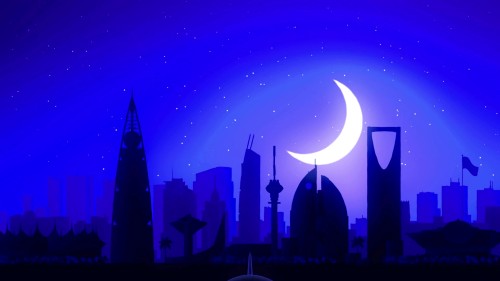 مشهد خيالي لطائرة تحلق في سماء مدينة تحت ضوء القمر, مع خلفية مذهلة لأفق المدينة وأبراجها الشهيرة, مما يعكس توازنًا بين التكنولوجيا والطبيعة.\r\n\r\n-